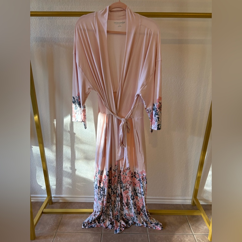 Soft surroundings Women’s maxi duster wrap cardigan, XL